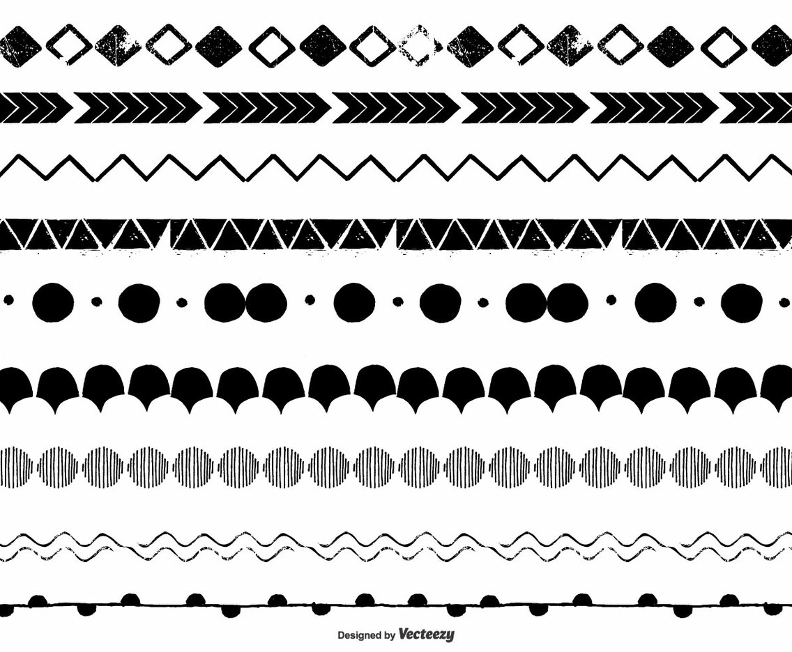 Hand Drawn Vector Borders