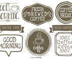 Cute Hand Drawn Style Coffee Lables