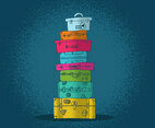 Colorful Suitcase Vectors