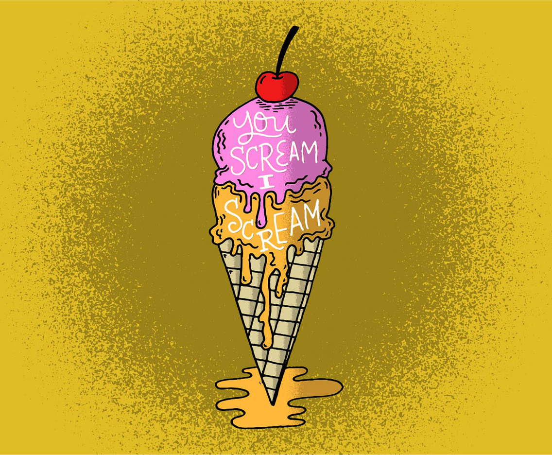 Drippy Ice cream cone