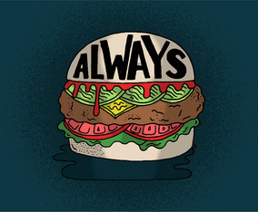 Always Cheeseburger Vector
