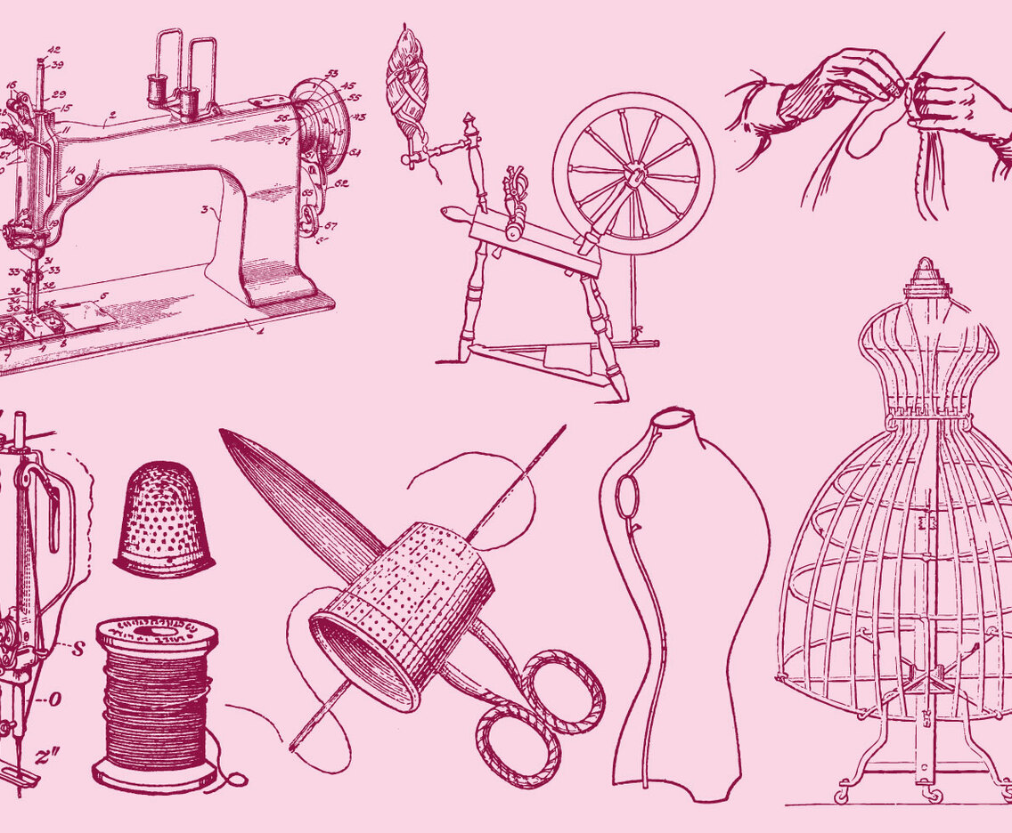 Fashion And Sewing Drawing