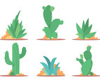 Cactus and Maguey Vector Set