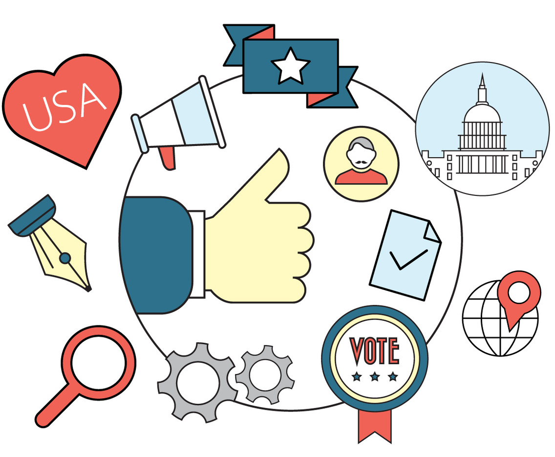 Political Vector Badges