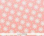 Snowflakes Pink Vector Background
