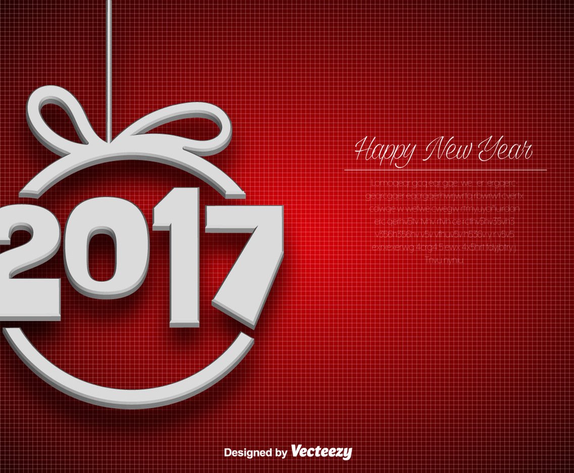 Abstract Elegant Background For 2017 New Year Celebration