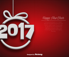 Abstract Elegant Background For 2017 New Year Celebration