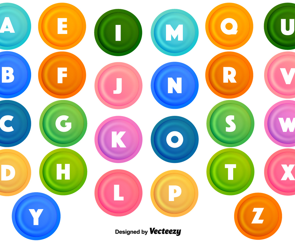 Vector Bullet Points With Letters