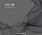 Vector Black Abstract Wave Element