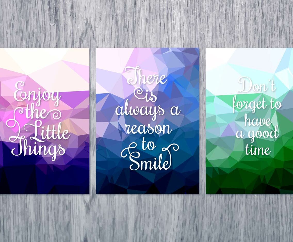 Free Vector Colorful Geometric Cards