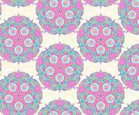 Pink Vector Colorful Mandala Pattern