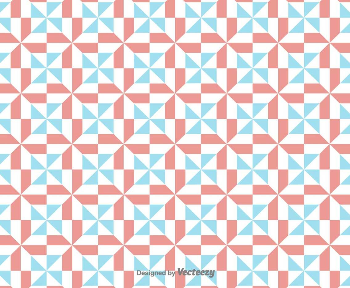 Vector Simple Pattern With Red And Blue Geometric Figures