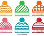 Vector Set Of Winter Hat Icons