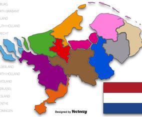 Netherlands State Vector Illustration