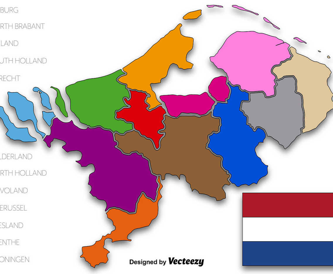 Netherlands State Vector Illustration