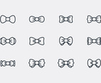 Bow Ties Icon Vectors