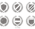 Distressed Vector Crest Shapes