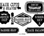 Cute Hand Drawn Barber Shop Labels