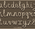 Lowercase Handwritten Letters Vector Alphabet