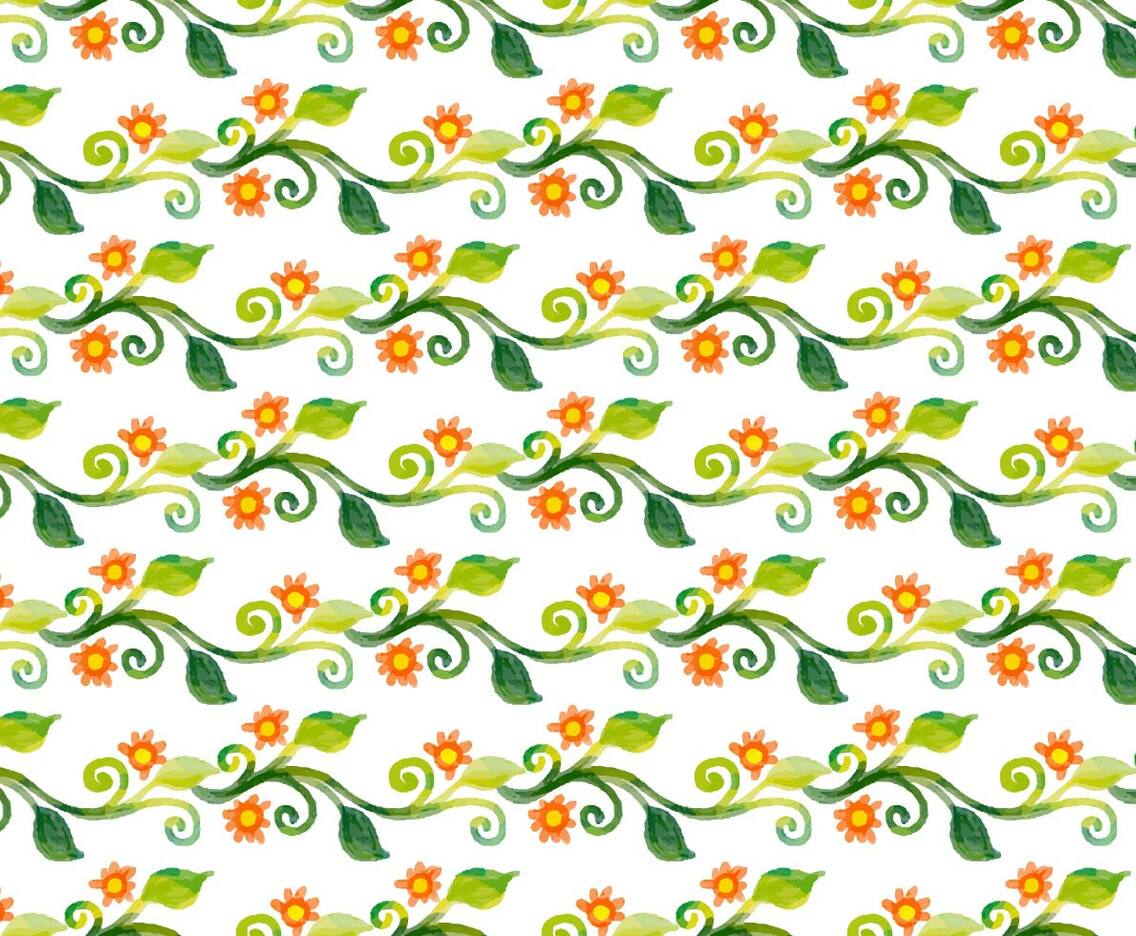 Free Vector Watercolor Floral Vine Background