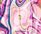 Pink Vector Abstract Marble Background