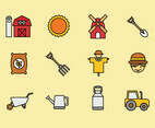 Farming Harvesting and Agriculture Vectors