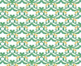 Green Floral Vector Watercolor Background