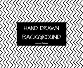 Hand Drawn Style Seamless Chevron Background