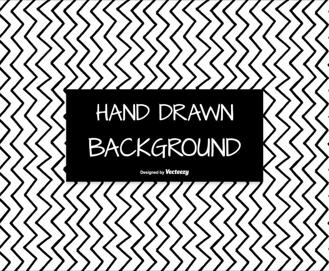 Hand Drawn Style Seamless Chevron Background
