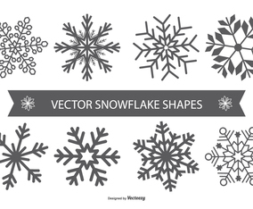 Snowflake Vector Shapes