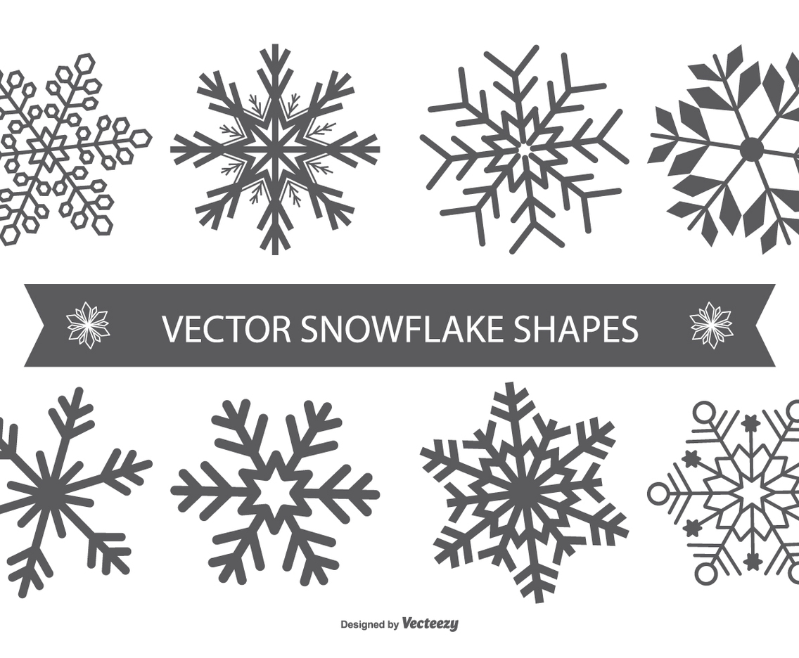Snowflake Vector Shapes
