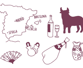 Set of Spanish Drawings