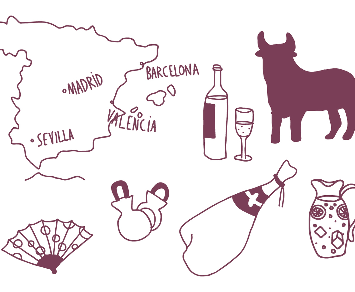 Set of Spanish Drawings