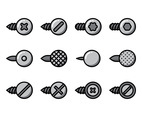 Nail Head Vector Set
