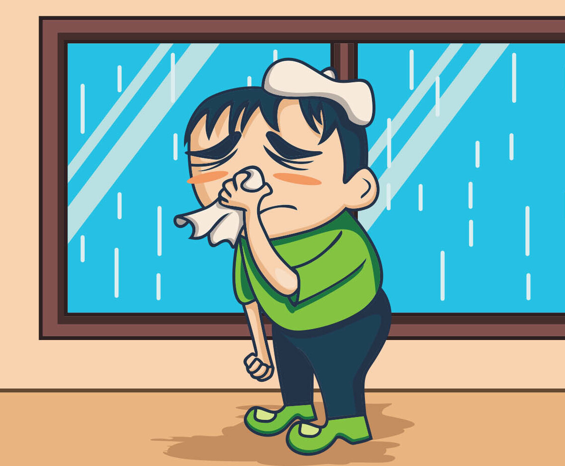 Illustration Of Sick Person