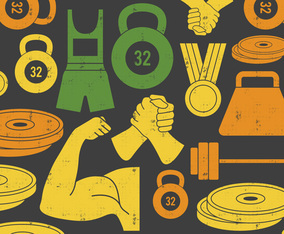 Weight Lifting  Arm Wrestling Icon