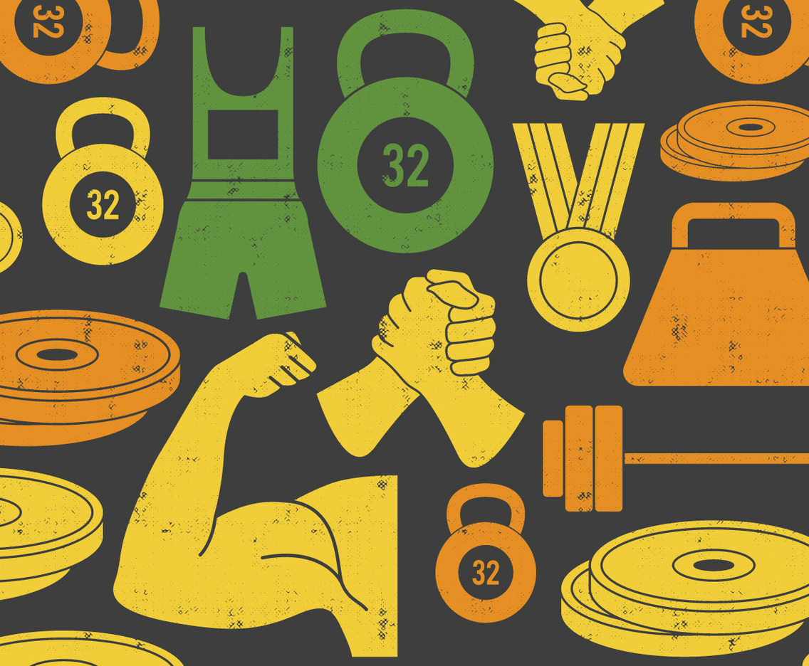 Weight Lifting  Arm Wrestling Icon