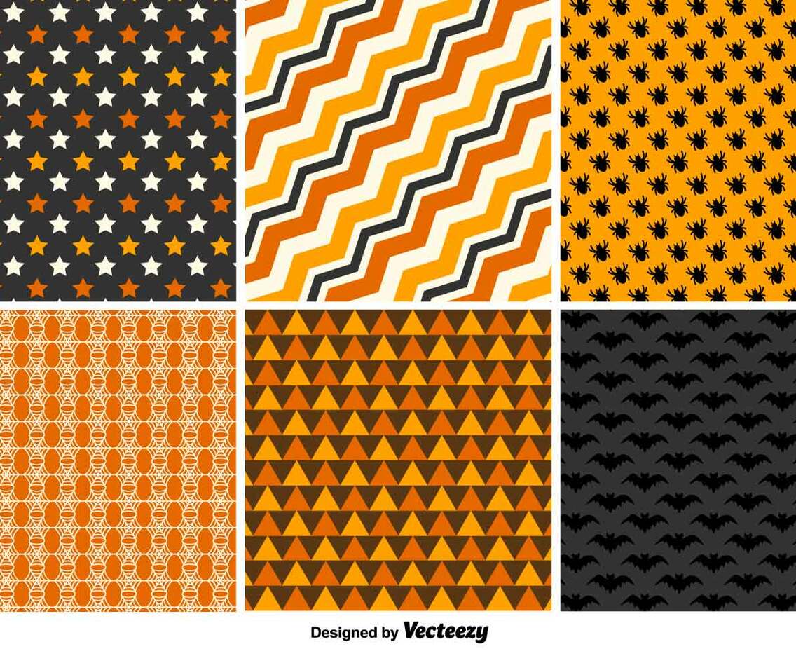 Vector Set Of Halloween Backgrounds