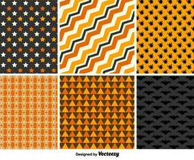 Vector Set Of Halloween Backgrounds