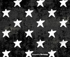 Vector Grunge White Stars Pattern