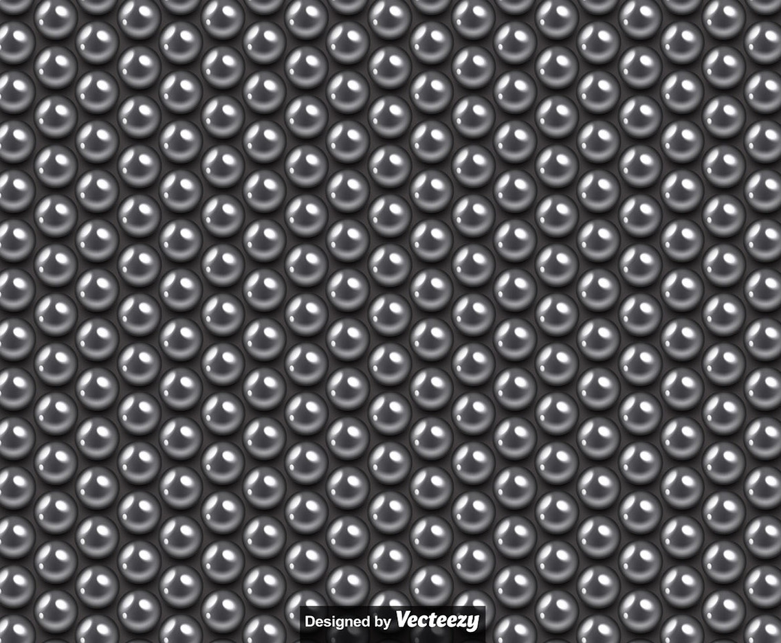 Vector Seamless Pattern Of Metallic Balls