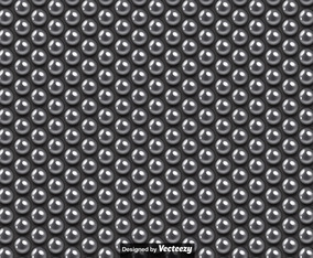 Vector Seamless Pattern Of Metallic Balls
