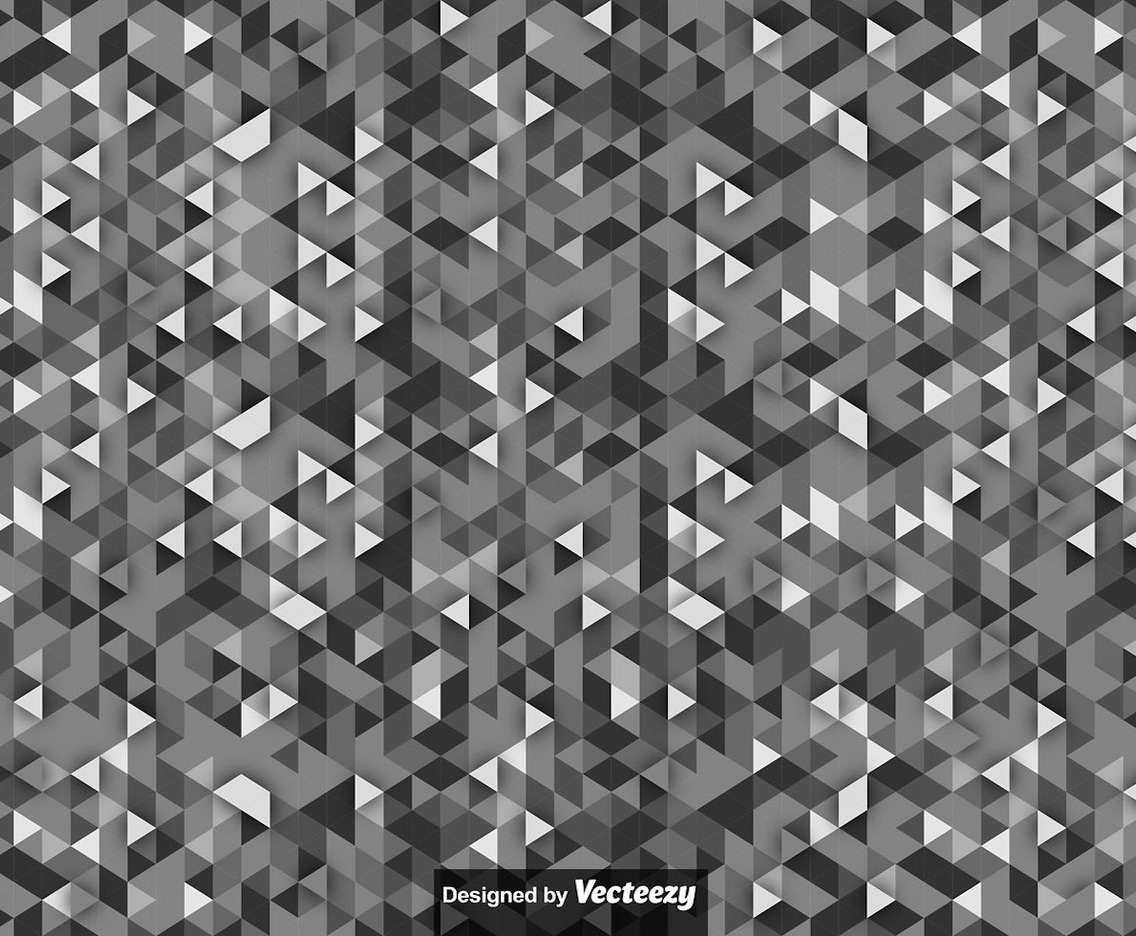 Vector Background With Gray Scale Triangles
