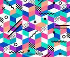 Vector Abstract Colorful Geometrical Pattern
