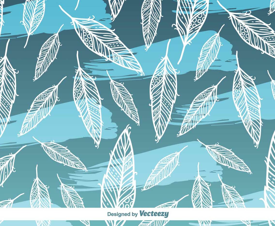 Feather Vector Background Pattern