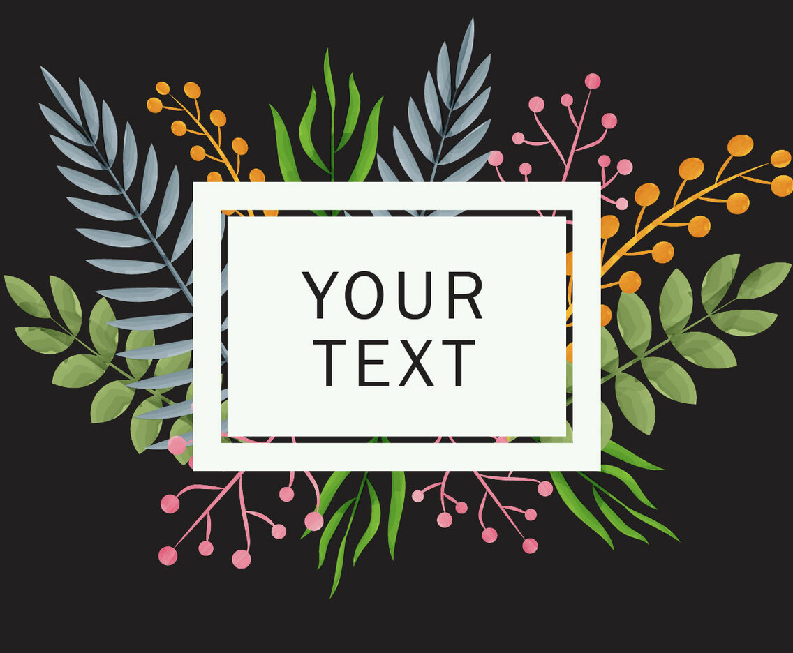 Dark Floral Liana Background