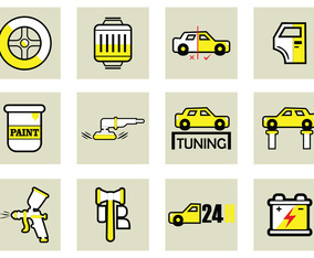 Car Body Repair Vector