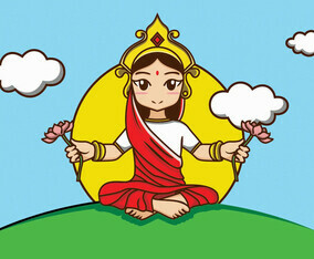 Illustration Of Indian Women