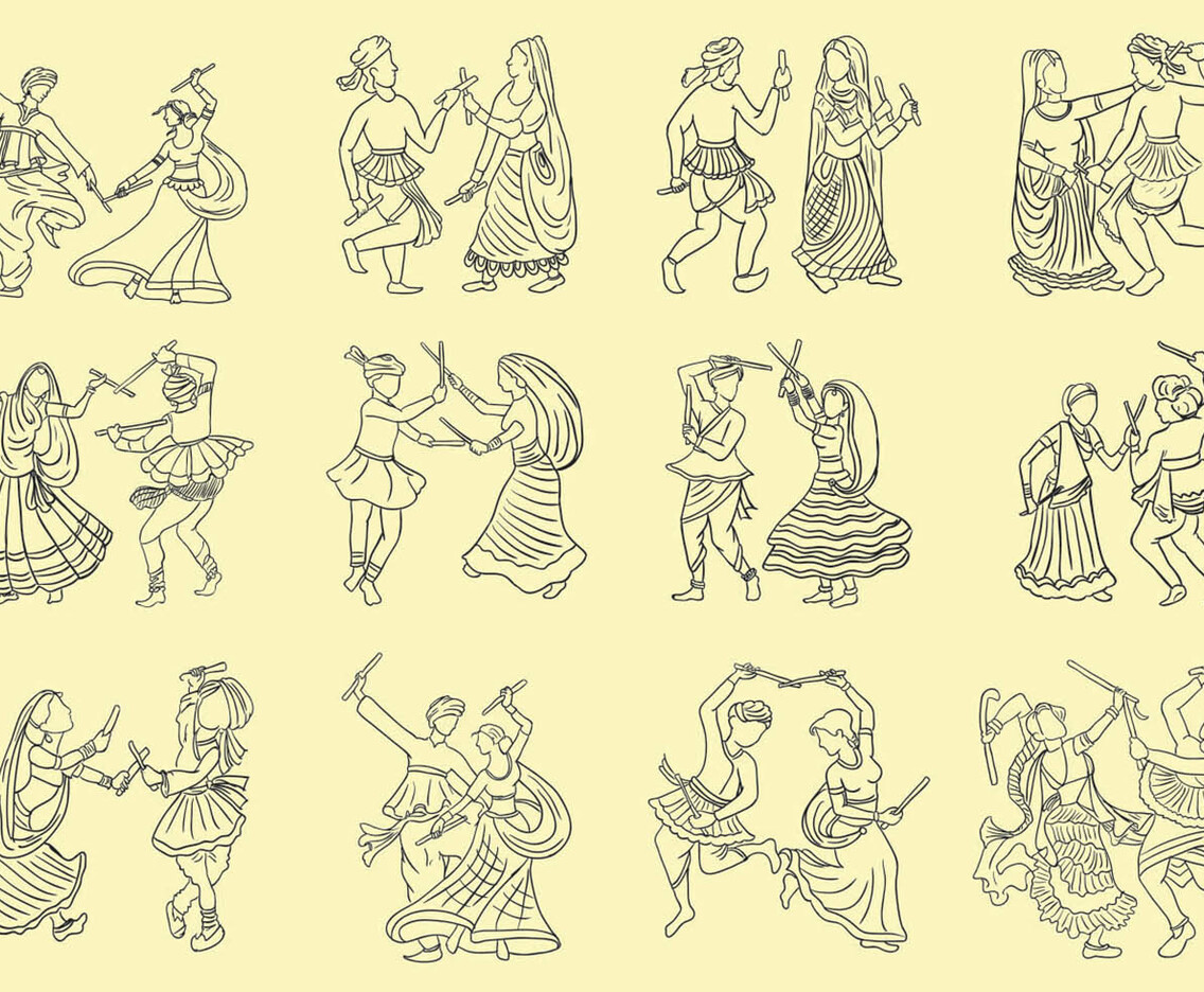 Hand Drawn Garba Icon