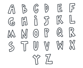 Doodle Letters Vector Pack